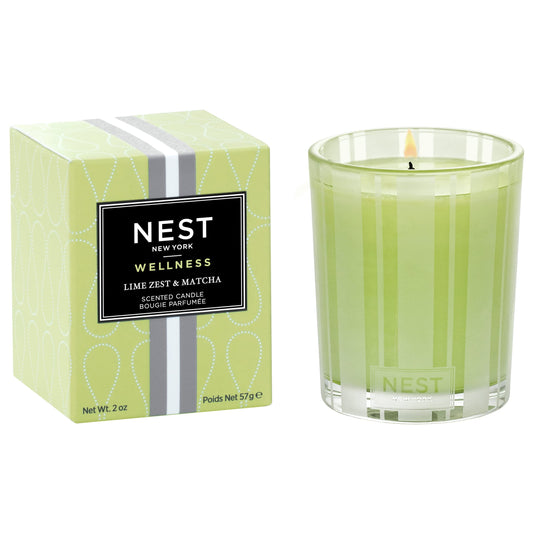 NEST New York Lime Zest & Matcha Scented Votive Candle